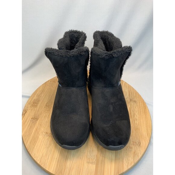 Tony Little Cheeks Fit Size 6 Body Sport Boots Side Zip Faux Fur Black - Picture 2 of 7